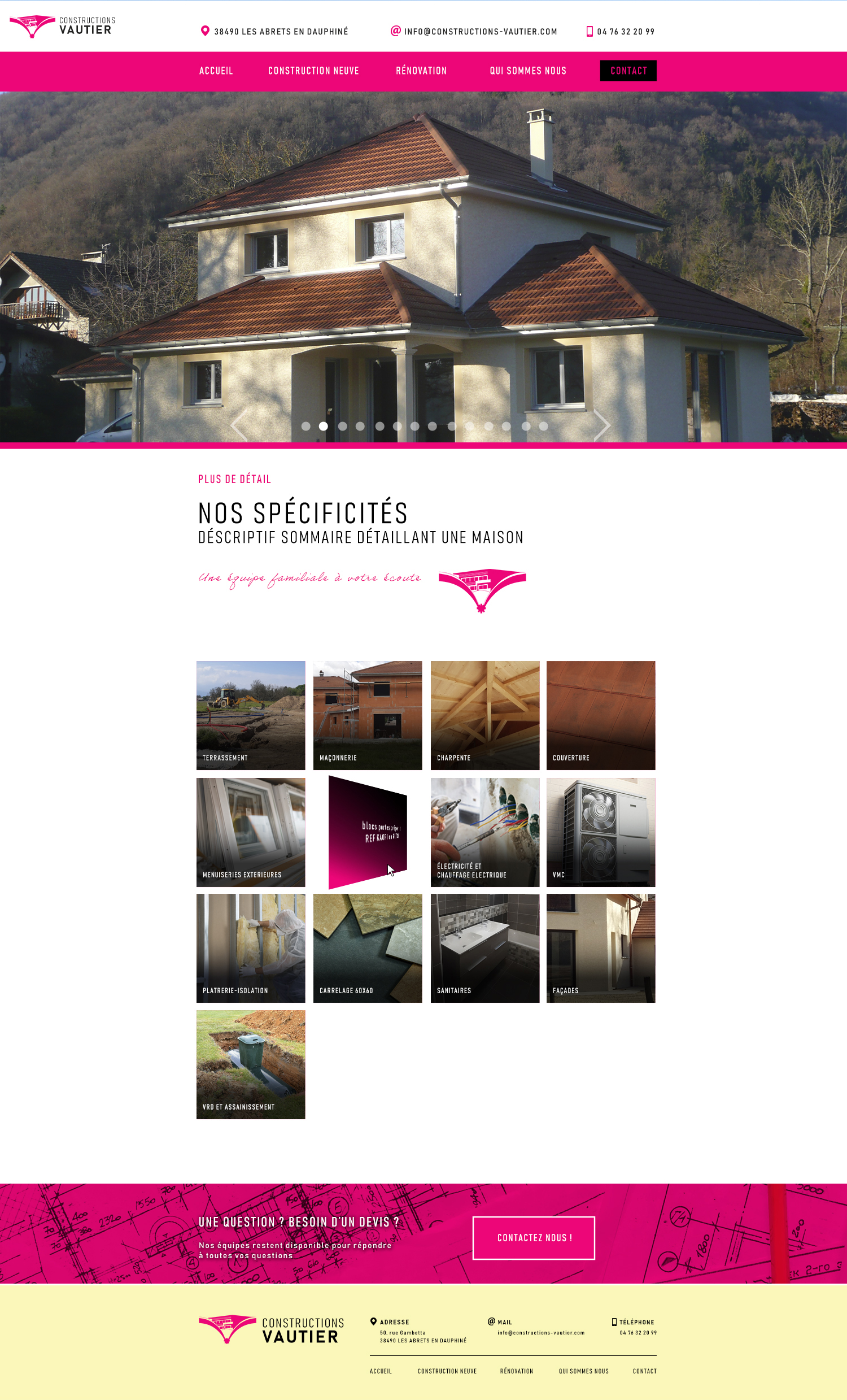 Maquette du site V4